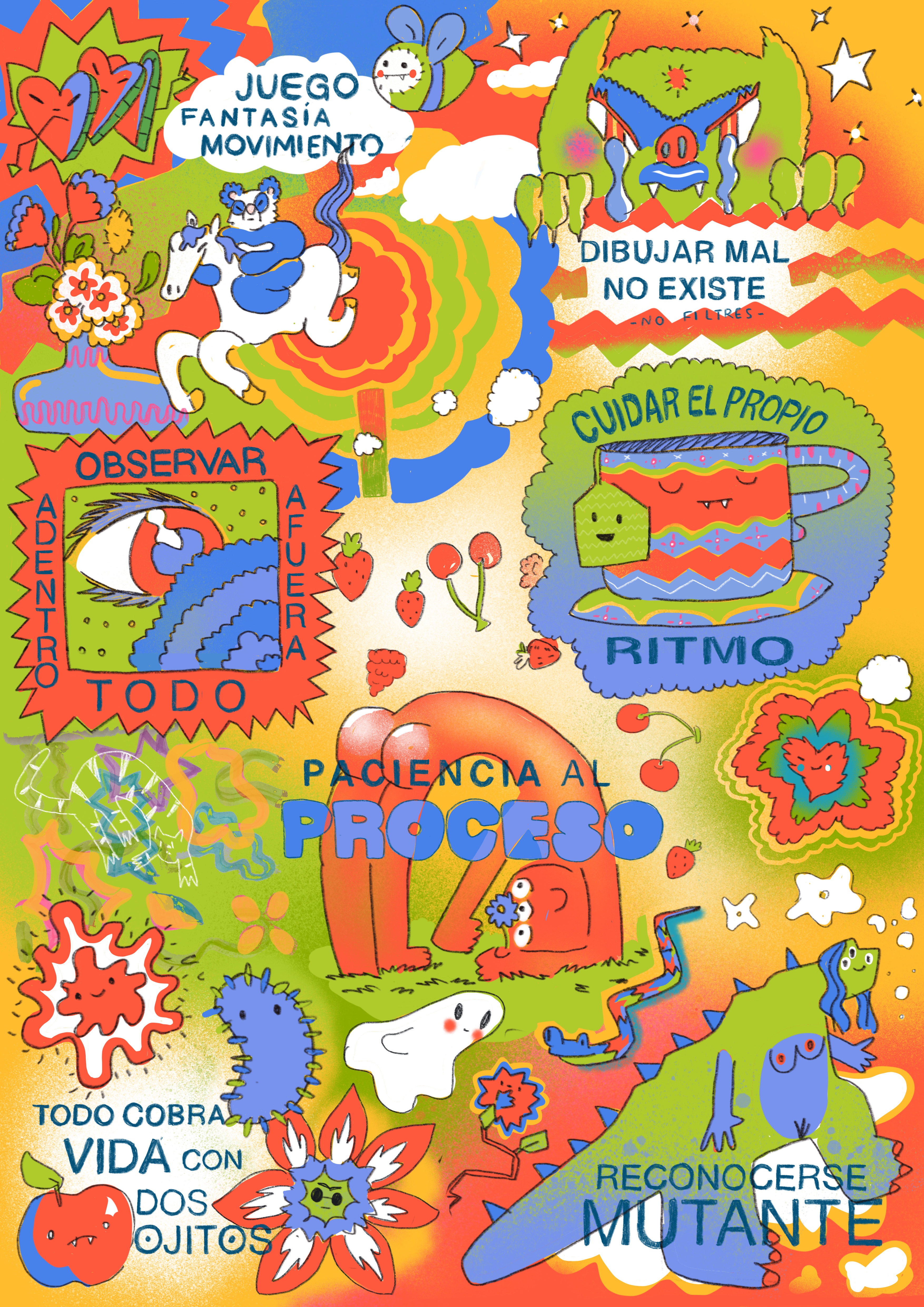 manifiesto, dibujo, proceso